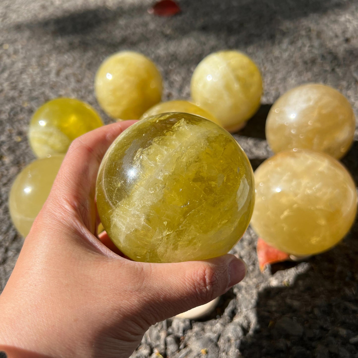 3-Inch Citrine Crystal Ball – Natural Healing Crystal Sphere for Abundance, Manifestation, Meditation, and Positive Energy Decor