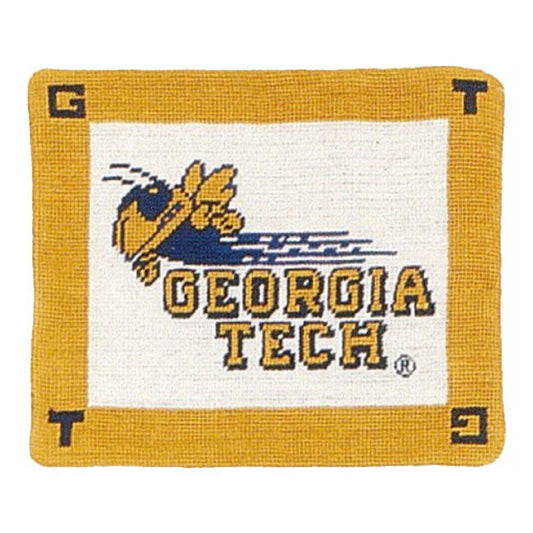 Handmade Wool Needlepoint Pillow Cover - Decorative Throw Cushion Cover - Vintage Floral Embroidery DesignGeorgia Teck