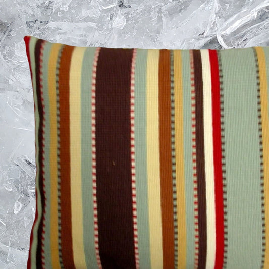 Handmade Wool Needlepoint Pillow Cover - Decorative Throw Cushion Cover - Vintage Floral Embroidery Design tapestry design in shade of brown,green,cream and red