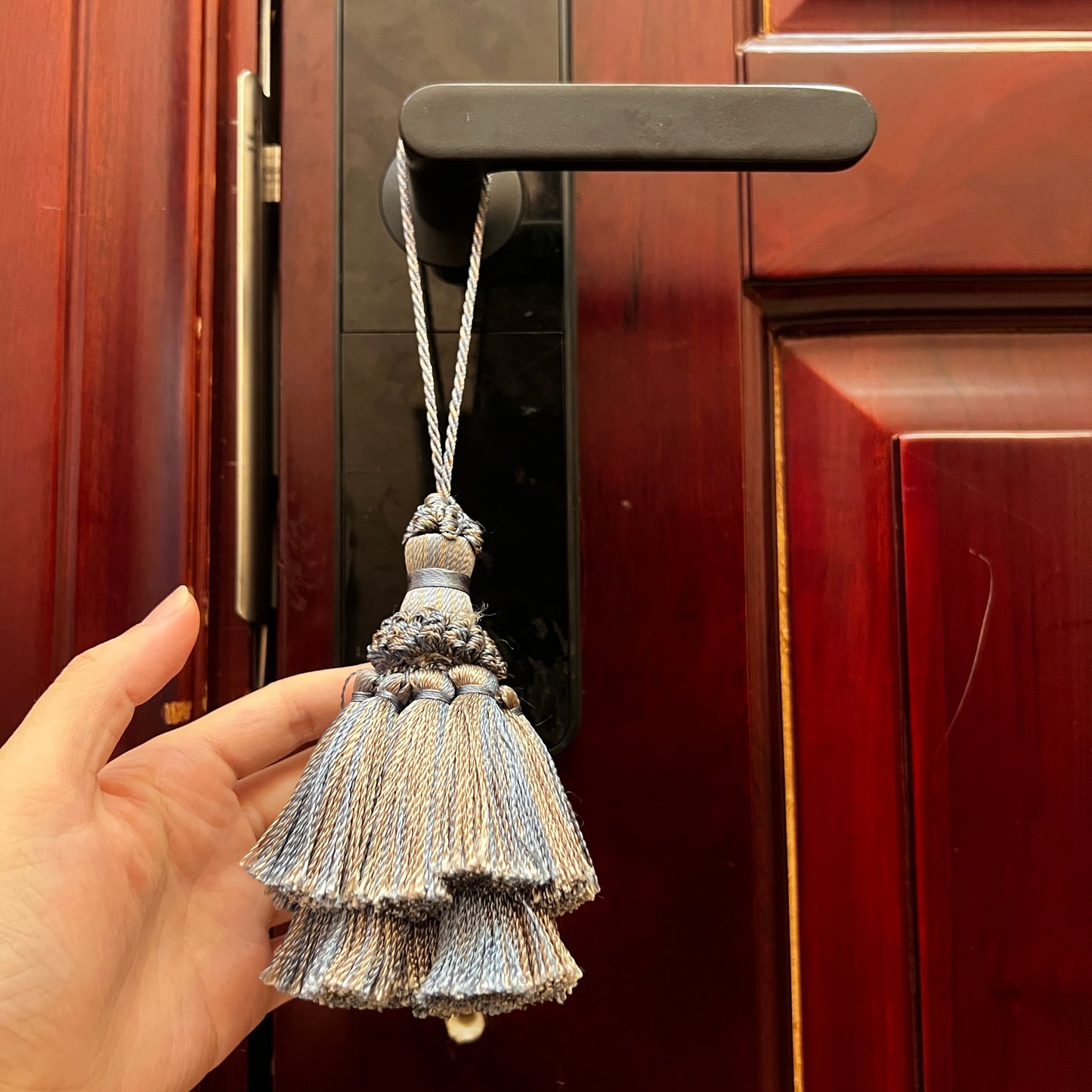 4 Pack Tassel Set 5in Decorative Tassel Ornament β Elegant Hanging Charm for Wall, Door, Bag or Gift Wrapping
