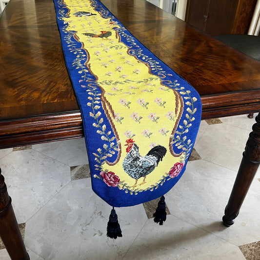 Handmade Embroidered Table Runner – Elegant Table Decor with Delicate Stitching for Dining Tables, Weddings, and Home Decor