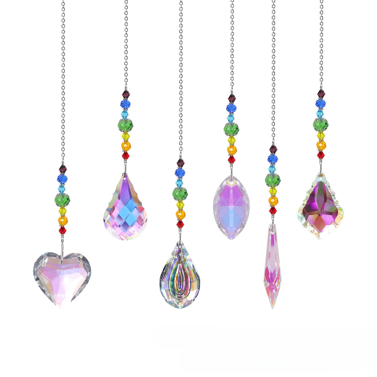 Colorful beads, crystals, sunlight catchers, maple leaf pendants, love maple leaf pendants, gardening pendants, jewelry supply