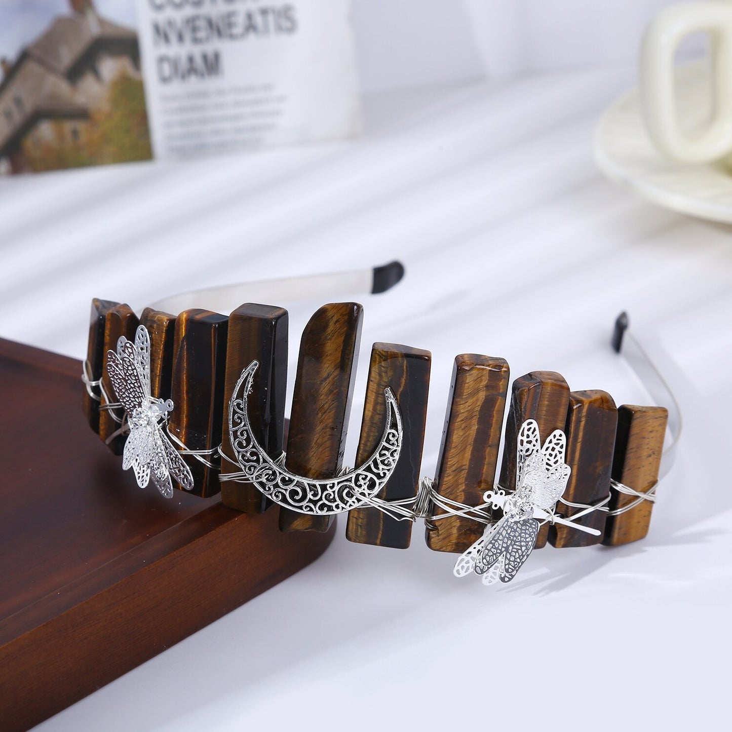 Crown crystal headband new brown handmade creative tiara bridal crown hair ornament