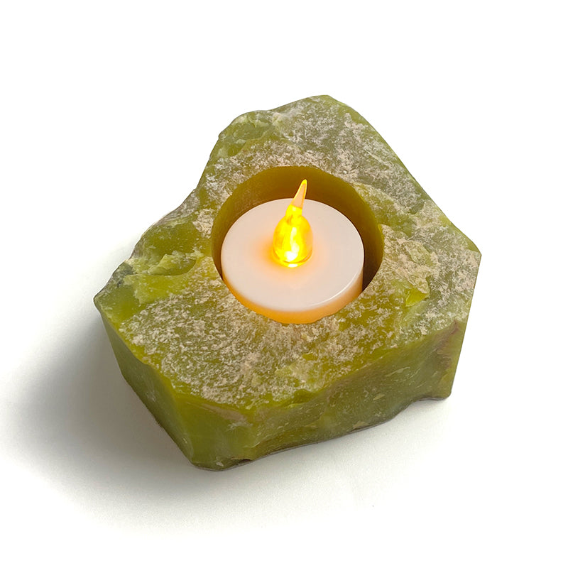 Natural Healing Crystal Candle Holder CH009