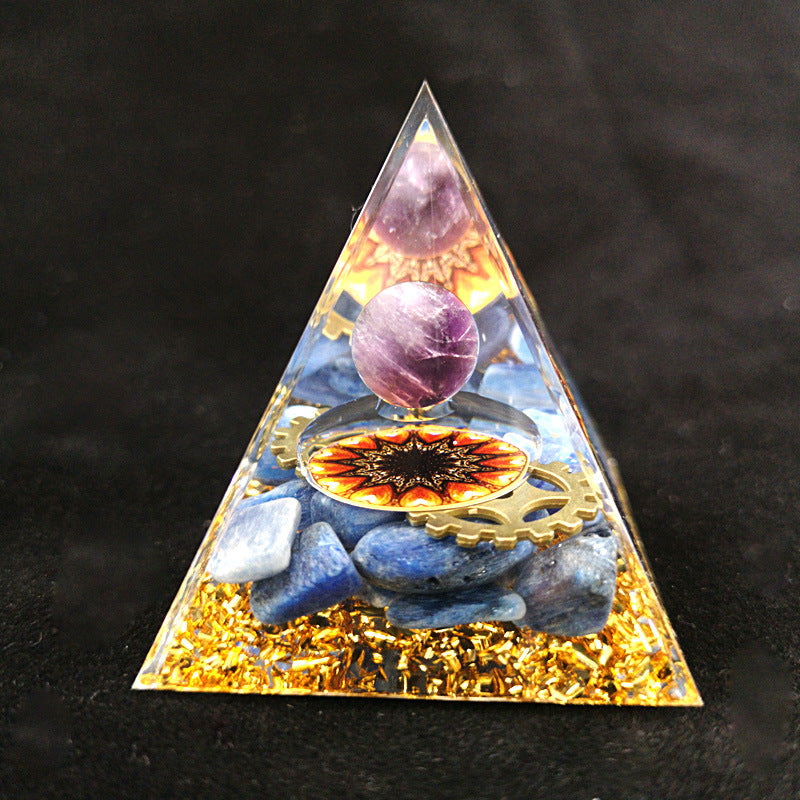Pyramid Crystals Home Ornament