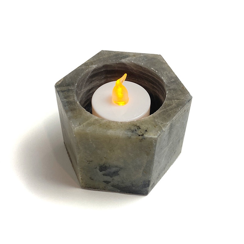 Natural Healing Crystal Candle Holder CH004