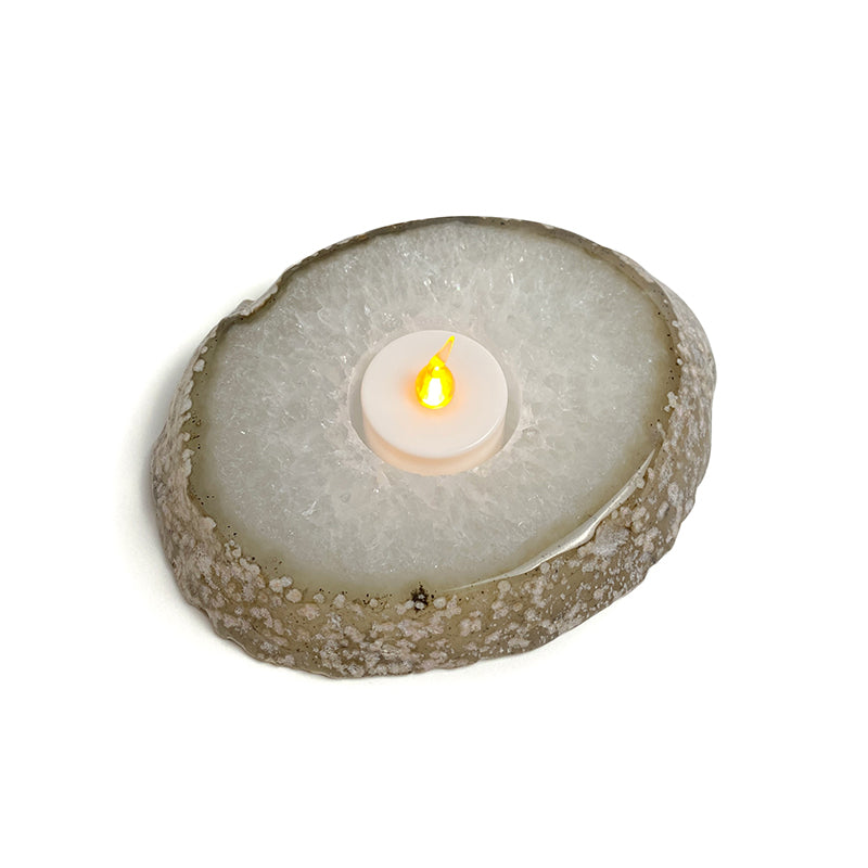 Natural Healing Crystal Candle Holder CH014