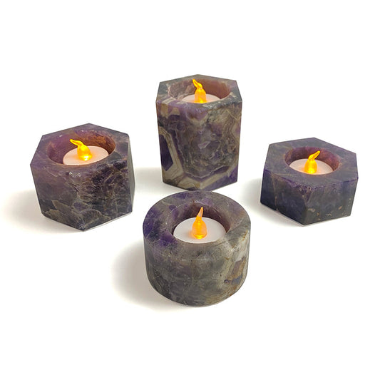 Natural Healing Crystal Candle Holder CH004