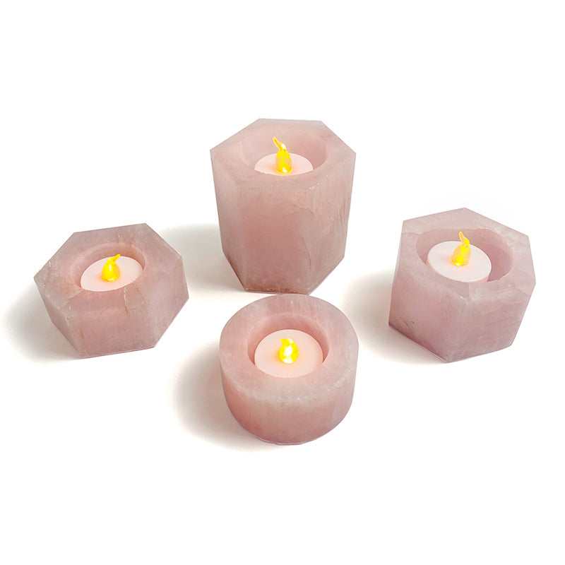 Natural Healing Crystal Candle Holder CH004