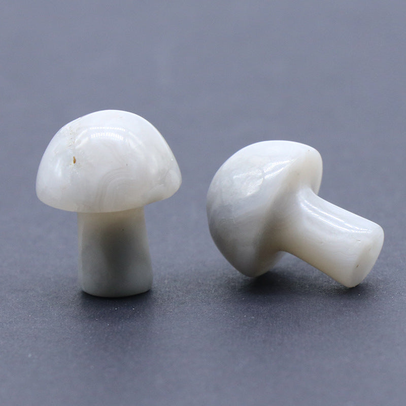 Crystal Stone 2CM Mini Mushroom DIY Micro Landscape Forest Garden Flower Pot Decoration Small Mushroom Decoration