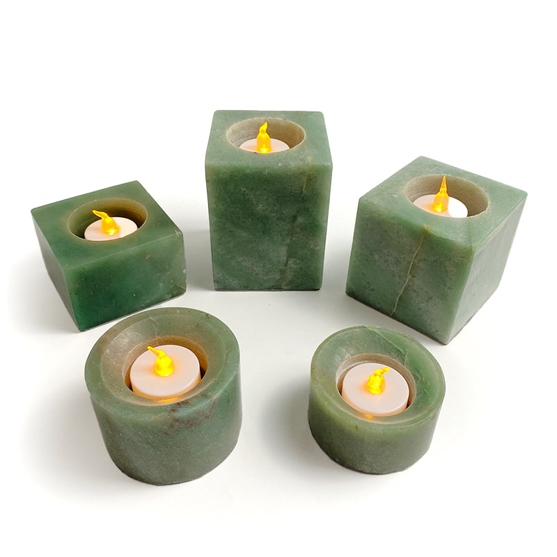 Natural Healing Crystal Candle Holder CH001