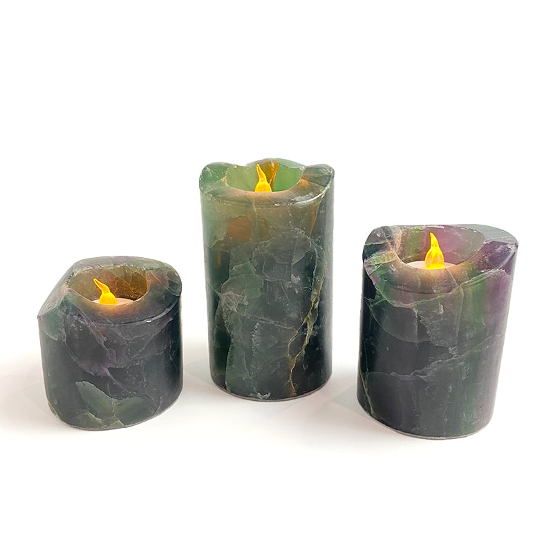 Natural Healing Crystal Candle Holder CH002