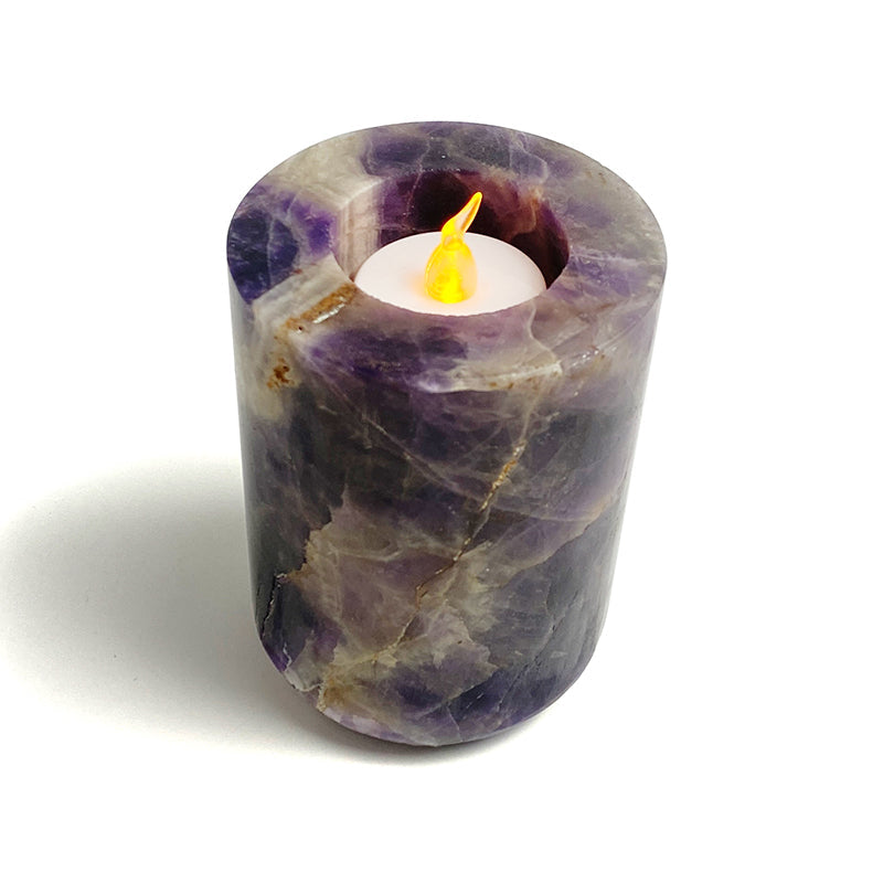 Natural Healing Crystal Candle Holder CH003