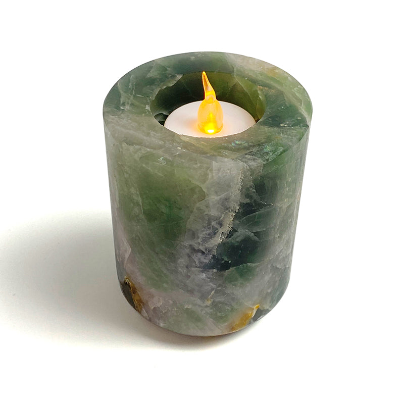 Natural Healing Crystal Candle Holder CH003