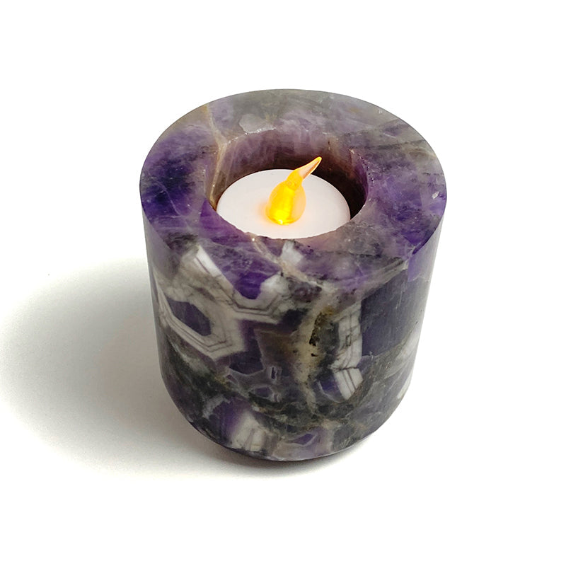 Natural Healing Crystal Candle Holder CH003