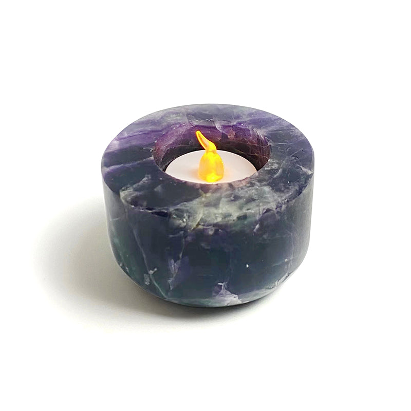 Natural Healing Crystal Candle Holder CH003