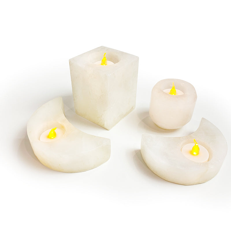 Natural Healing Crystal Candle Holder CH007