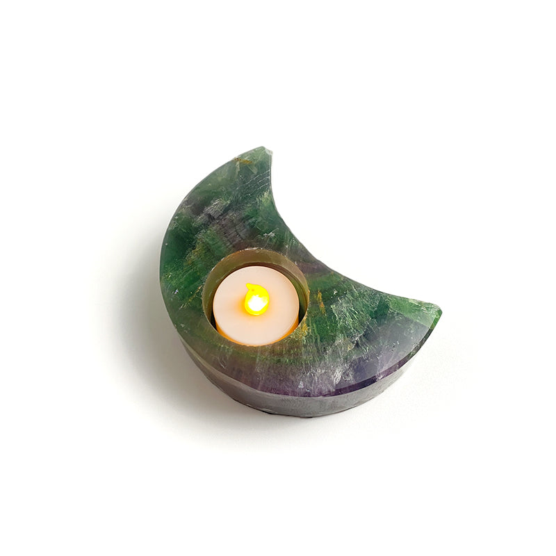 Natural Healing Crystal Candle Holder CH007