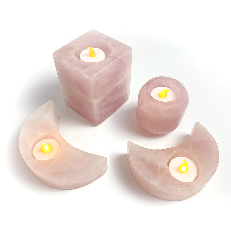 Natural Healing Crystal Candle Holder CH007