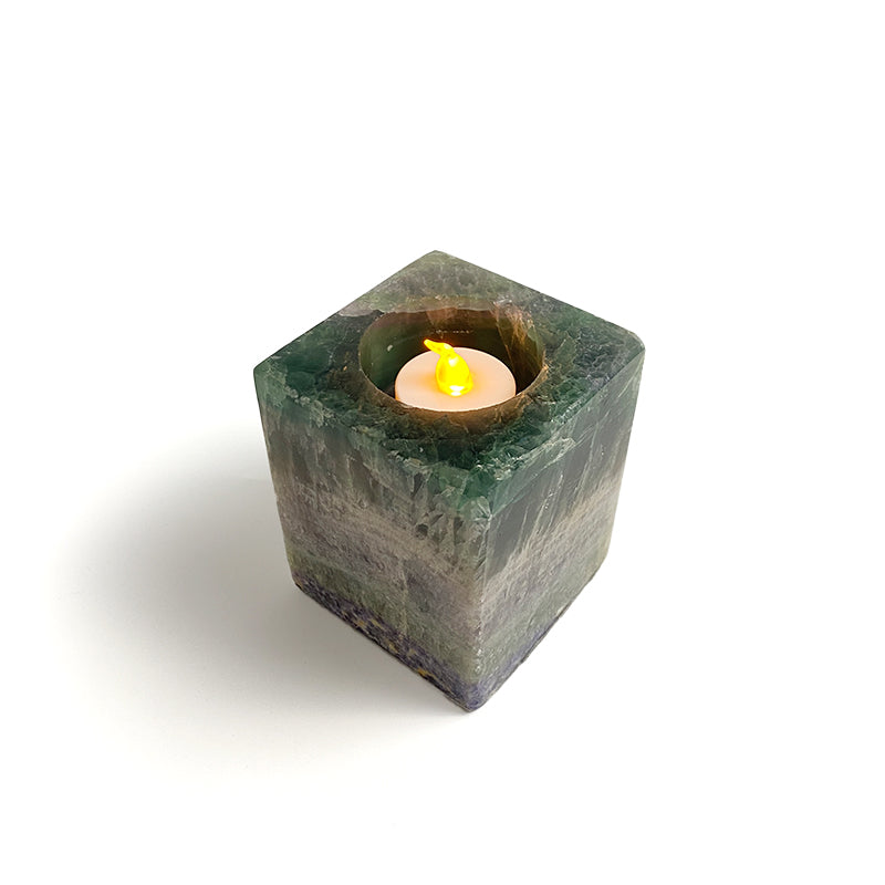 Natural Healing Crystal Candle Holder CH007